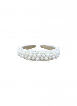 DIADEMA PERLAS Y CRISTALES