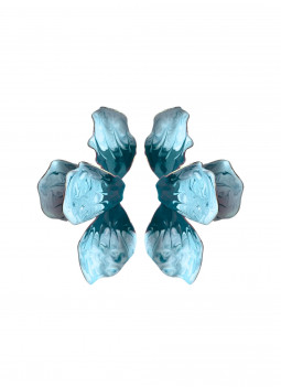 BOUCLE D’OREILLE FLEUR VERTE