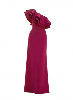VESTIDO ESTRUCTURADO FUCSIA