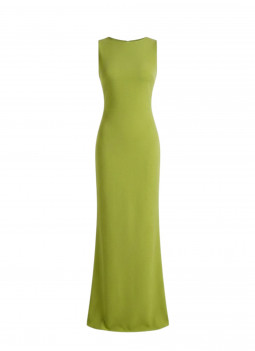 VESTITO LUNGO VERDE LIME