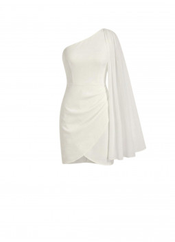 VESTITO BIANCO MANTELLA
