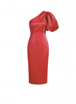 VESTIDO MIDI ROJO