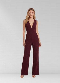 BURGUNDY JUMPSUIT