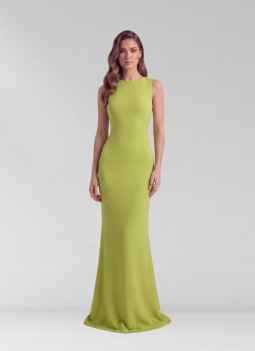 VESTIDO LARGO VERDE LIMA