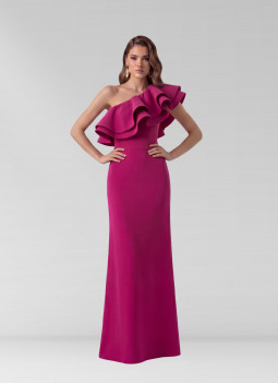 VESTIDO ESTRUCTURADO FUCSIA