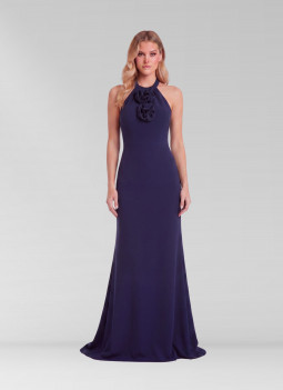 VESTITO LUNGO BLU NAVY