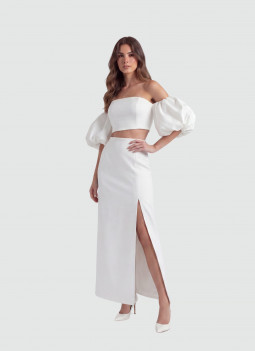 COMPLETO TOP E GONNA MIDI SPOSA