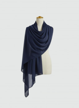 ÉCHARPE BLEU MARINE