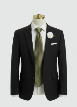 DRY GREEN SATIN KRAWATTE