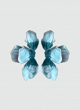 BOUCLE D’OREILLE FLEUR VERTE