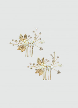 SET OF GOLDEN HAIR CLIPS