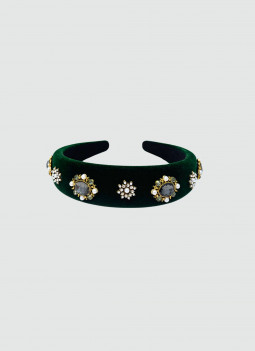 BANDOLETE VELUDO VERDE