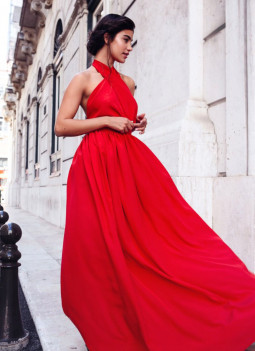 WRAP LONG DRESS
