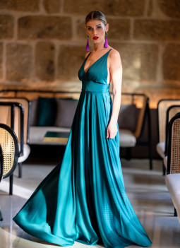 VESTIDO LONGO VERDE