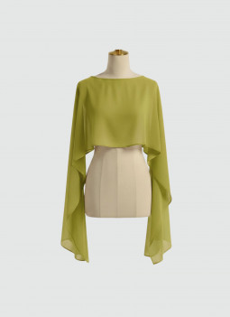 LIME SHAWL / CAPE