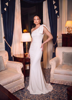 VESTIDO LONGO BRANCO LAÇO