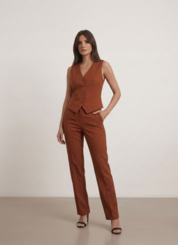 GILET TERRACOTTA