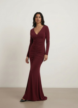 VESTIDO BURDEOS