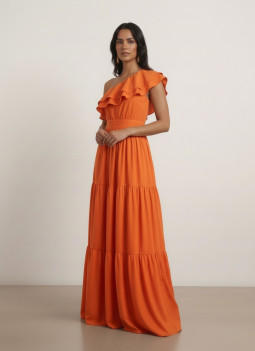 ORANGE LONG DRESS