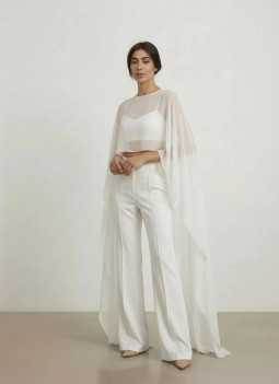 COMPLETO DA SPOSA CON MANTELLA