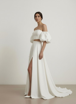 CONJUNTO TOP E SAIA NOIVA