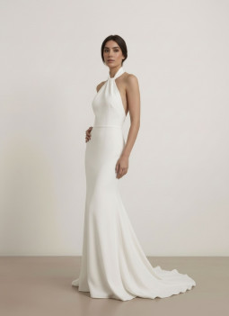 HALTER NECK BRIDAL DRESS
