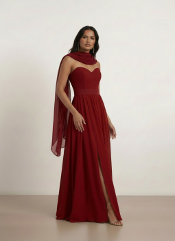 DARK RED SHAWL