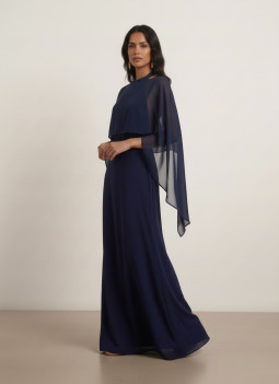 MANTELLA / SCIALLE BLU MARINO