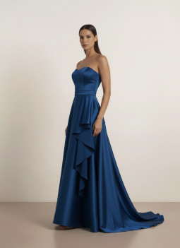 ROBE STRUCTURÉE BLEUE