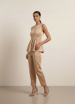 GOLDEN RUFFLE TOP