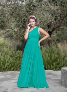 MINT PLEATED DRESS