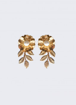 GOLD LEAF EARRING