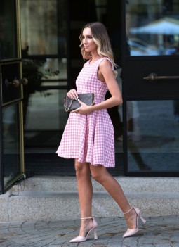 PINK TWEED DRESS