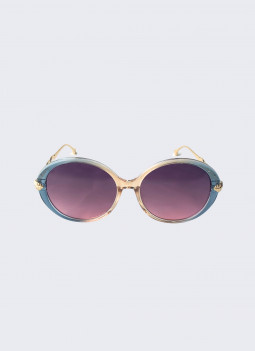 BLUE AND GOLDEN SUNGLASSES