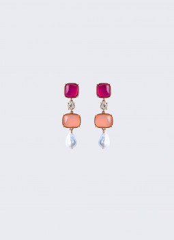 MULTICOLOR PINK EARRING