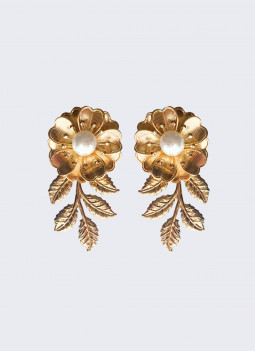 GOLD LEAF EARRING