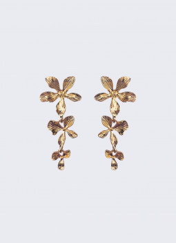 THREE FLOWERS EARRING