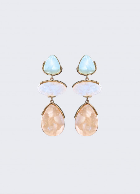 BOUCLE D'OREILLE MULTICOLORE