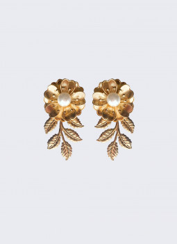 GOLD LEAF EARRING