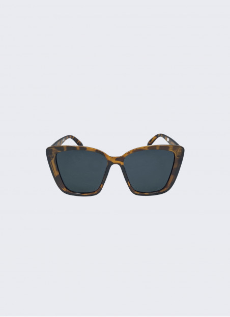 LUNETTES DE SOLEIL MARRON AVEC MOTIF