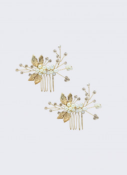 SET OF GOLDEN HAIR CLIPS