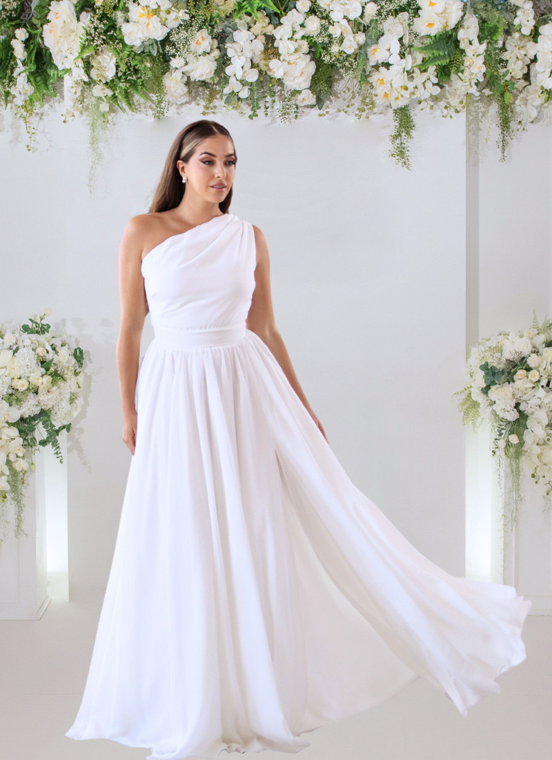 Drapeado Vestidos De Novia Falda En Capas Modelo De Vestido De