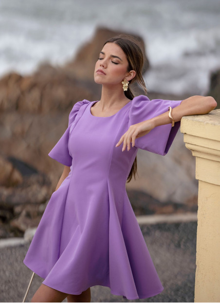 ROBE COURTE LILAS