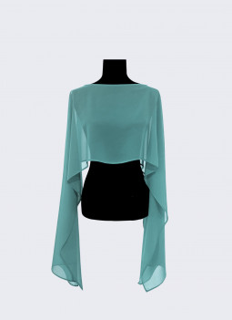 LIGHT GREEN SHAWL / CAPE