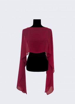 CAPA / ECHARPE VERMELHO ESCURO