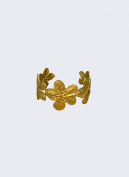 BRACCIALE FIORI DORATO