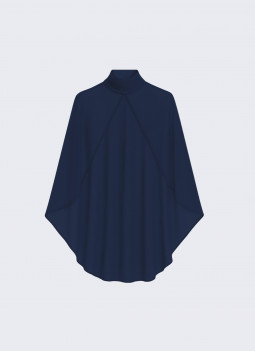 SCHAL MIT KRAGEN MARINEBLAU