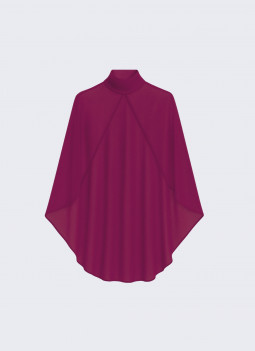 PINK / CHERRY SHWAL WITH COLLAR
