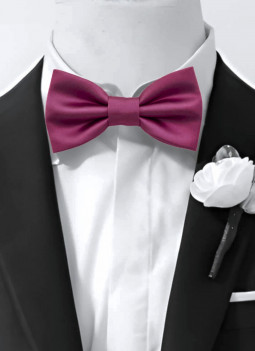 PINK / CHERRY PRE-TIED BOW TIE