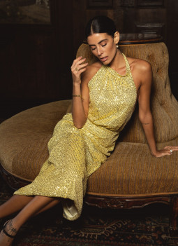 ROBE MIDI PAILLETTES